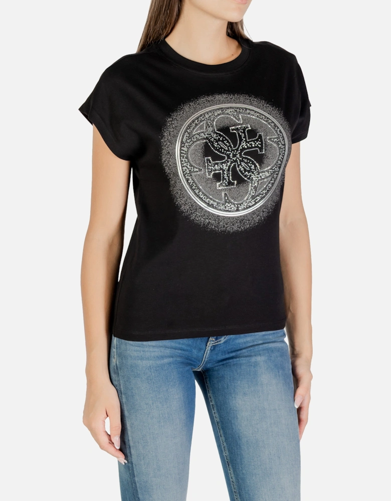 Printed Cotton Round Neck Short Sleeve T-Shirt
