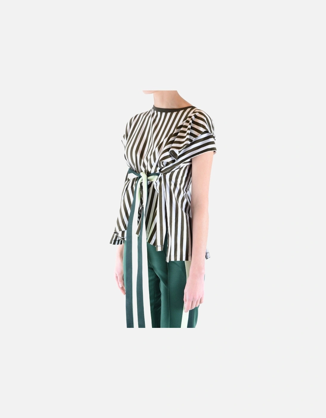 Striped Tie Waist Top