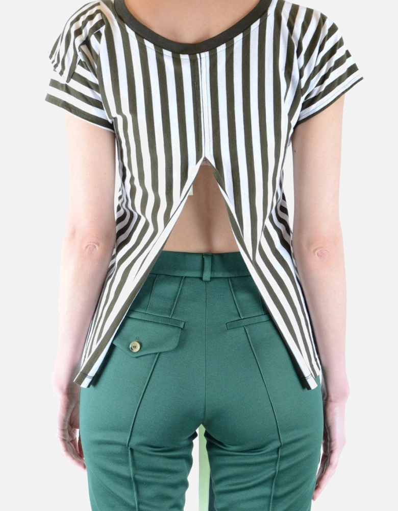 Striped Tie Waist Top
