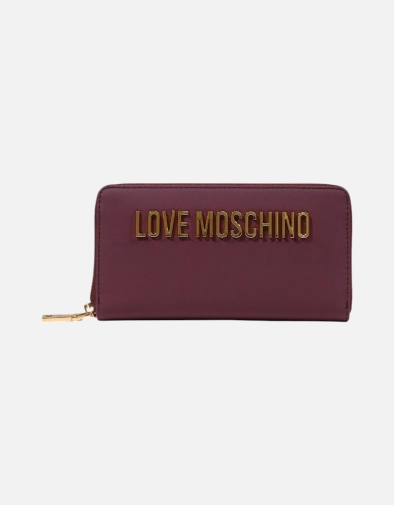 Zip Fastening Polyurethane Wallet with Inside Pockets