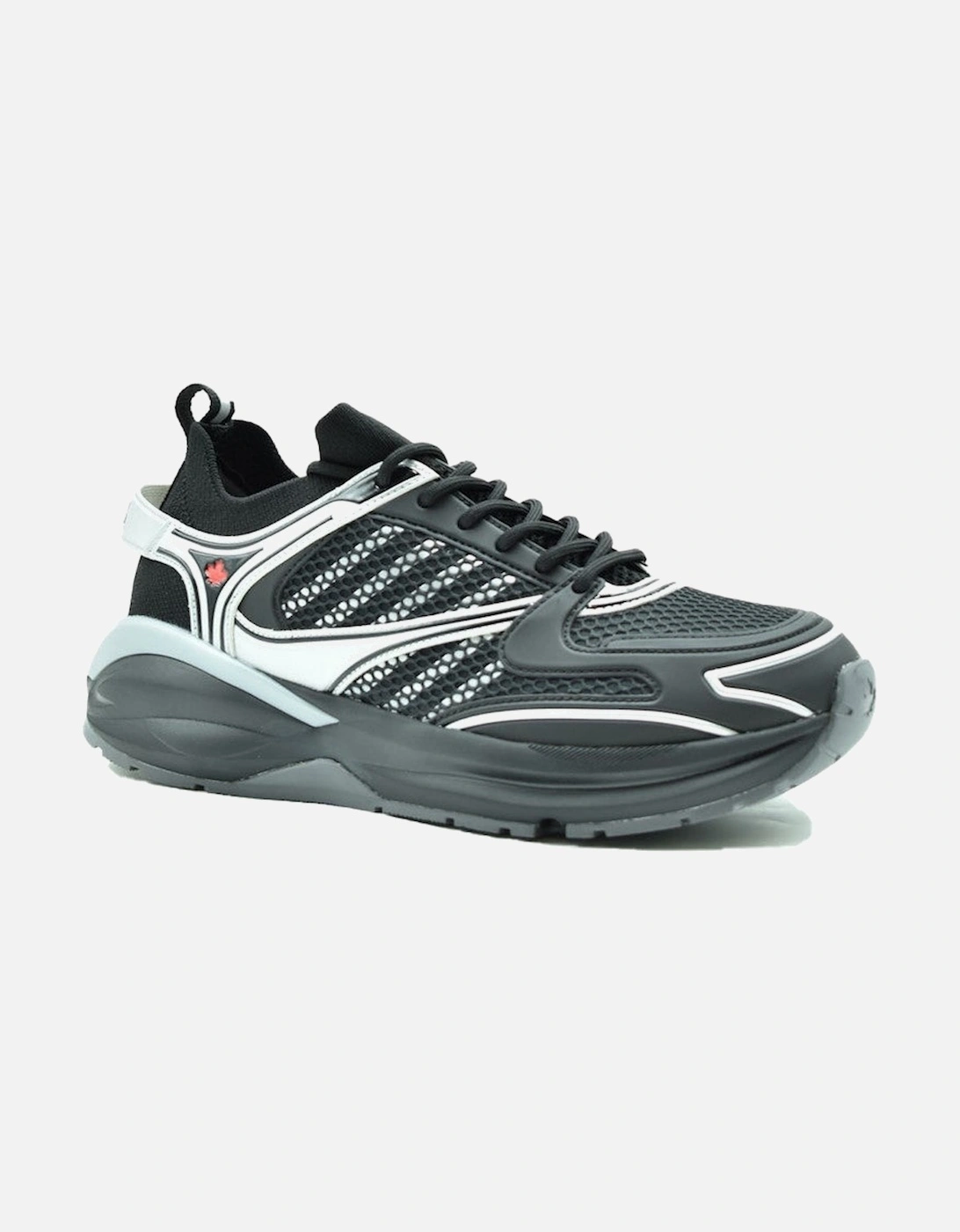 Slip-On Sporty Sneakers with Coloured Pattern