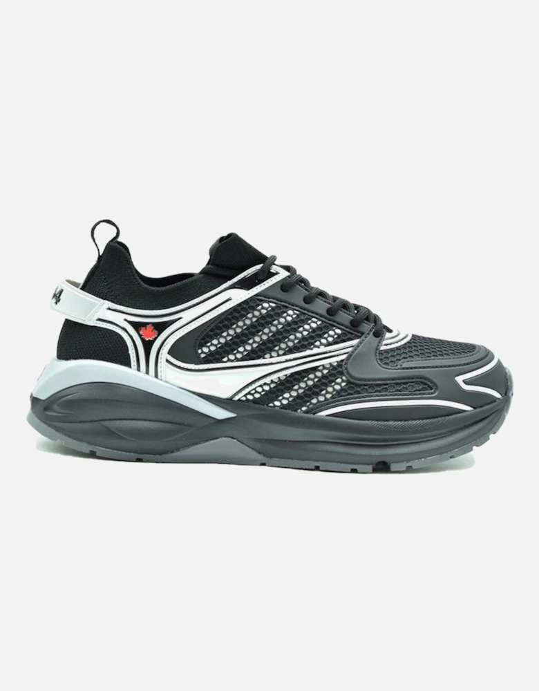 Slip-On Sporty Sneakers with Coloured Pattern