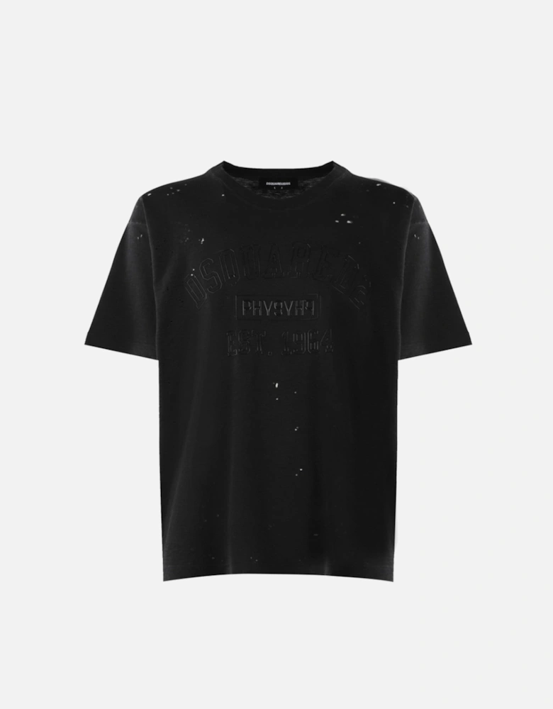 Printed Round Neck Short Sleeve T-Shirt