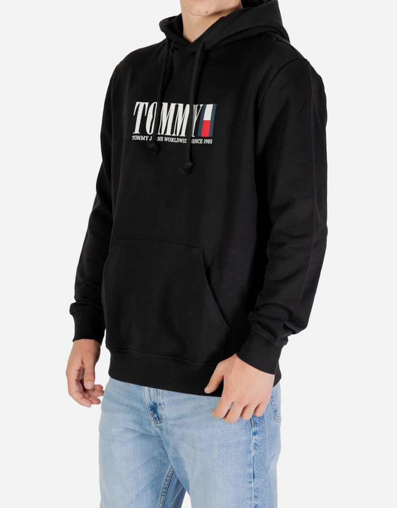 Hooded Printed Sweatshirt with Front Pockets
