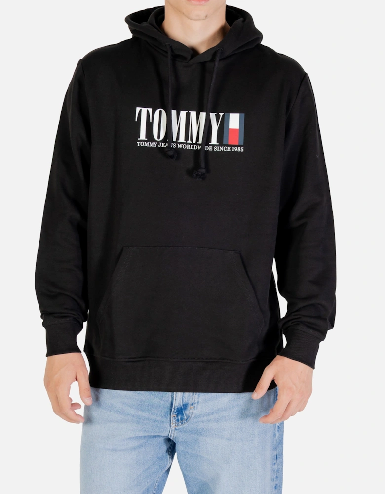 Hooded Printed Sweatshirt with Front Pockets