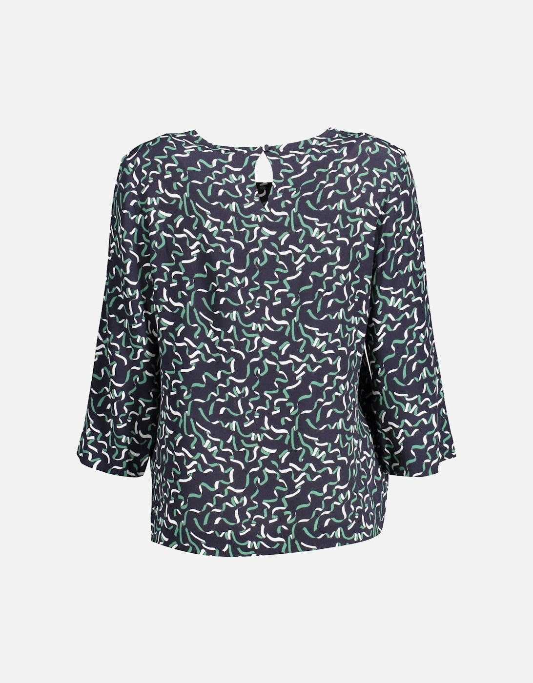 34 Sleeve Blouse Abstract Print