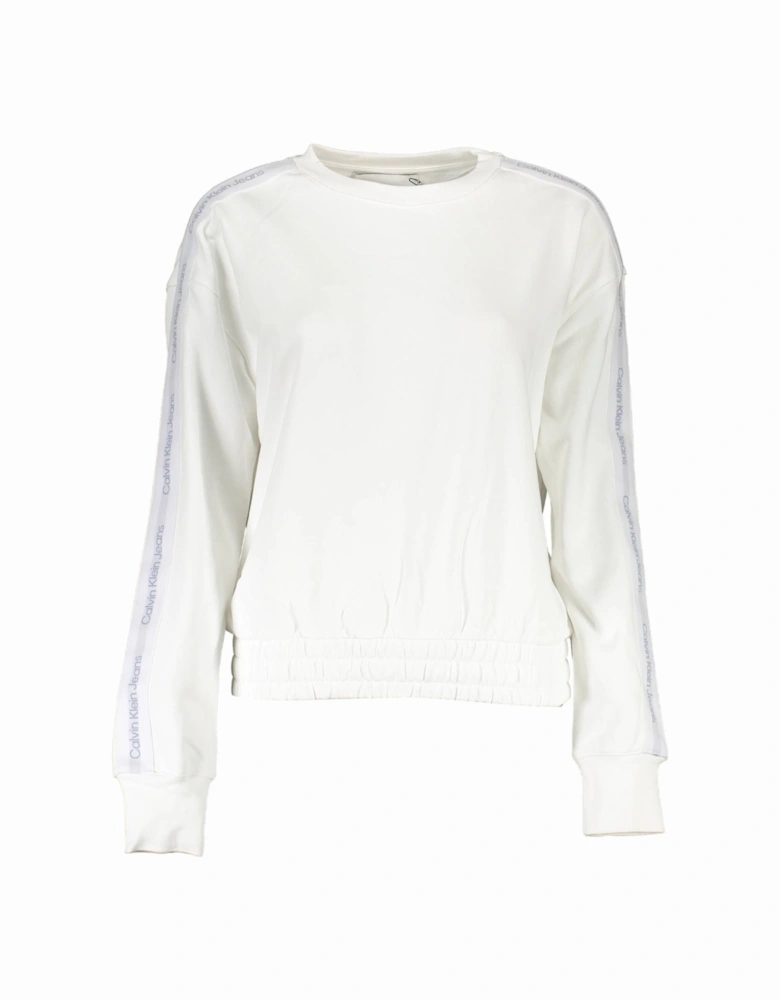 Crew Neck Tape Detail Sweatshirt