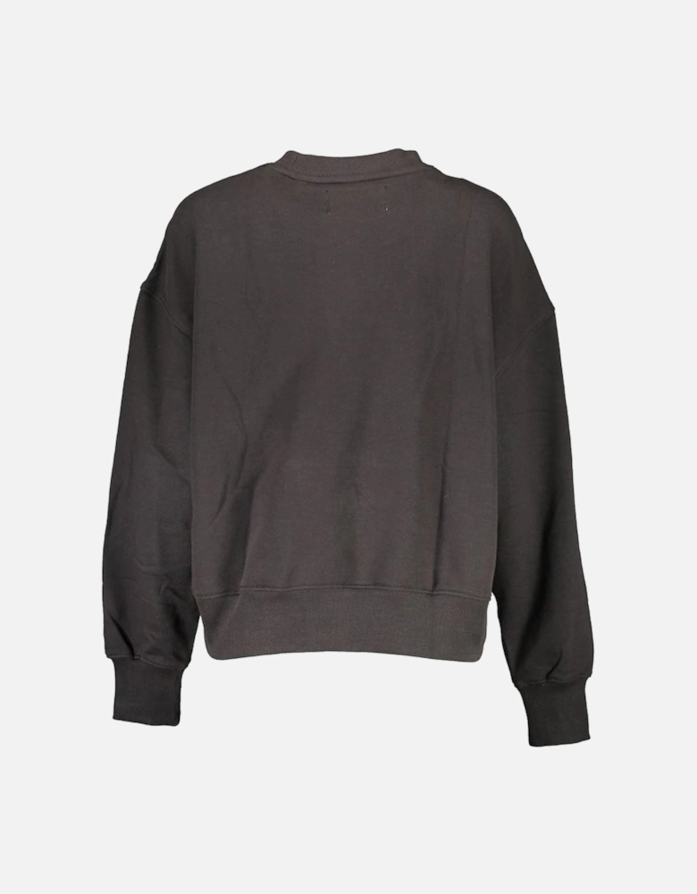 Cropped Sweatshirt Logo Crew Neck