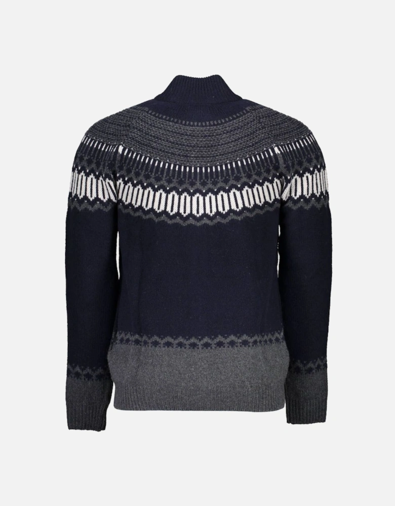 Fair Isle Zip Cardigan
