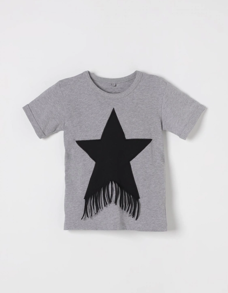 Kids Star TShirt Fringe Detail