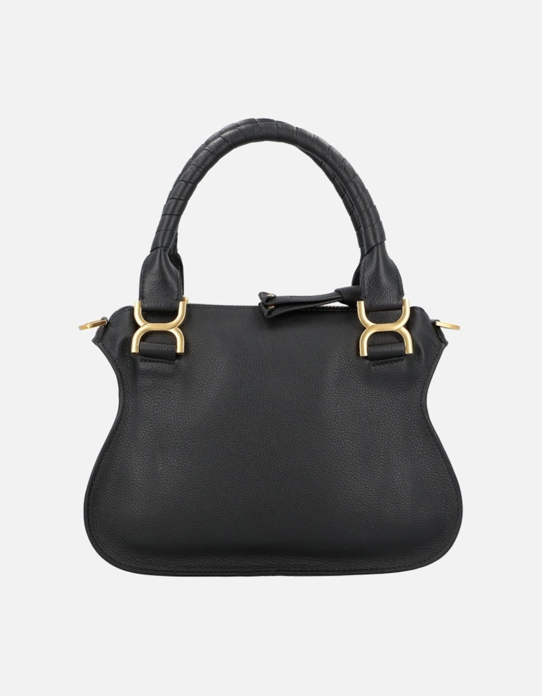 Elegant Leather Handbag with Versatile Carrying Options and Secure Zip Closure