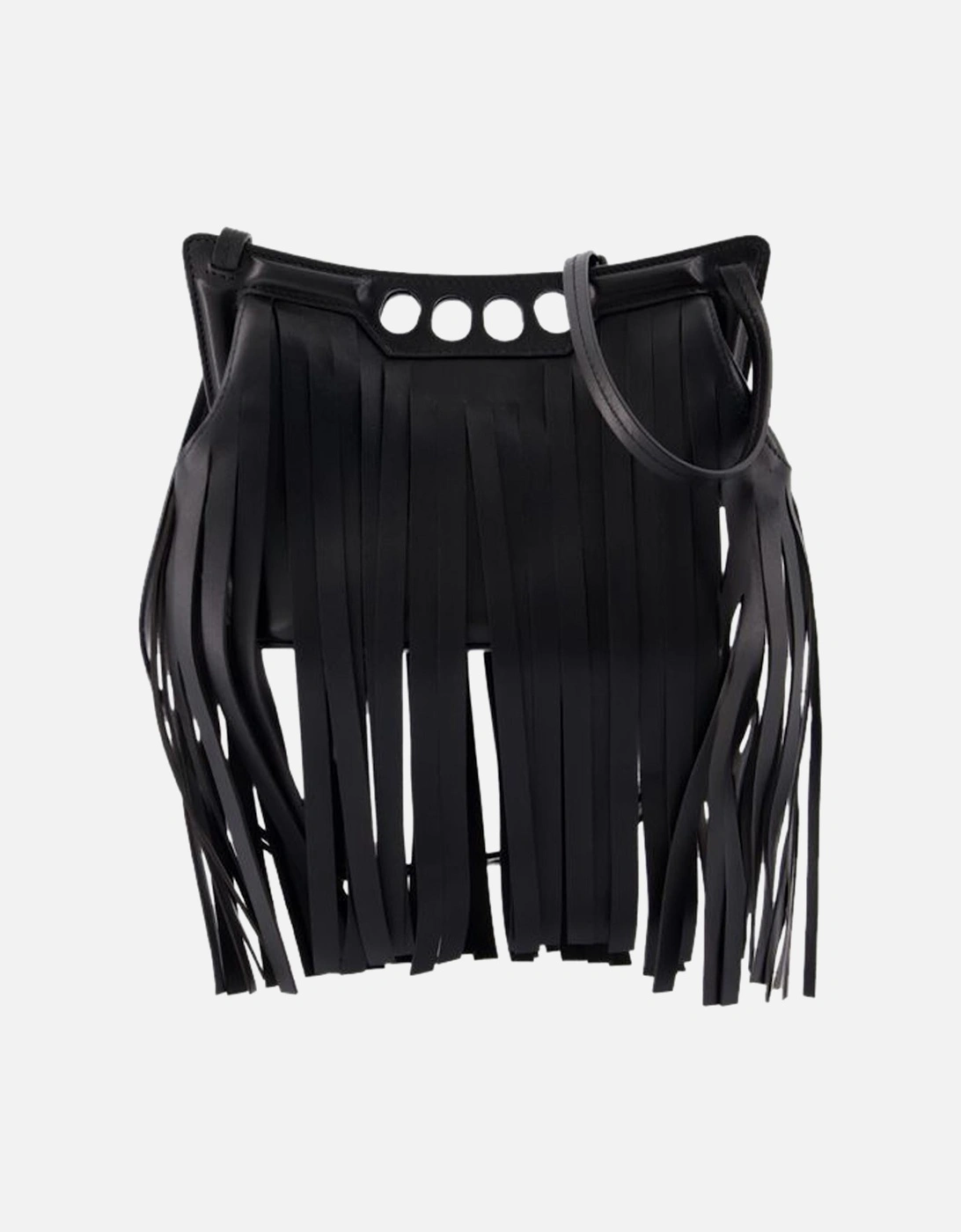 Smooth Leather Mini Crossbody Bag with Adjustable Strap