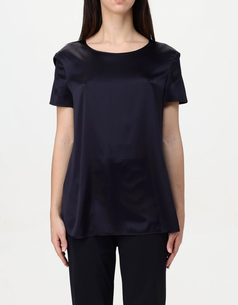 Silk Short Sleeve Blouse