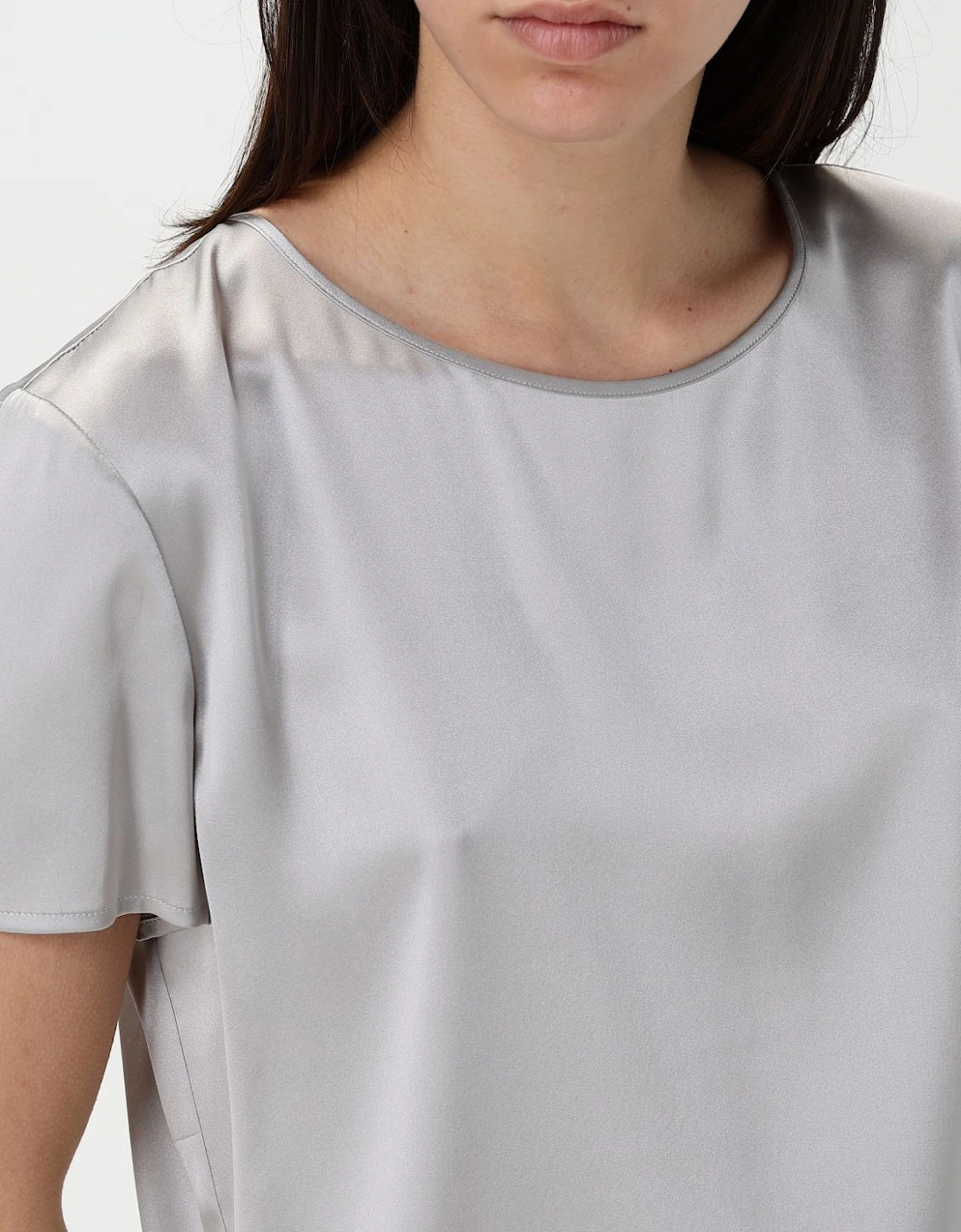 Silk Short Sleeve Blouse