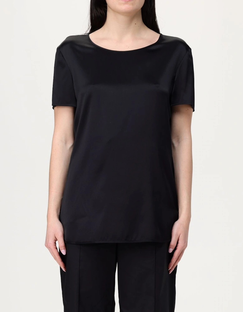 Silk Short Sleeve Blouse
