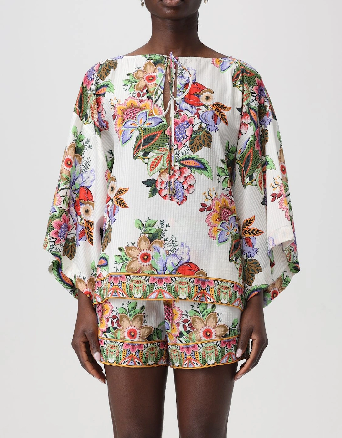 Floral Print Silk Loungewear Set, 6 of 5