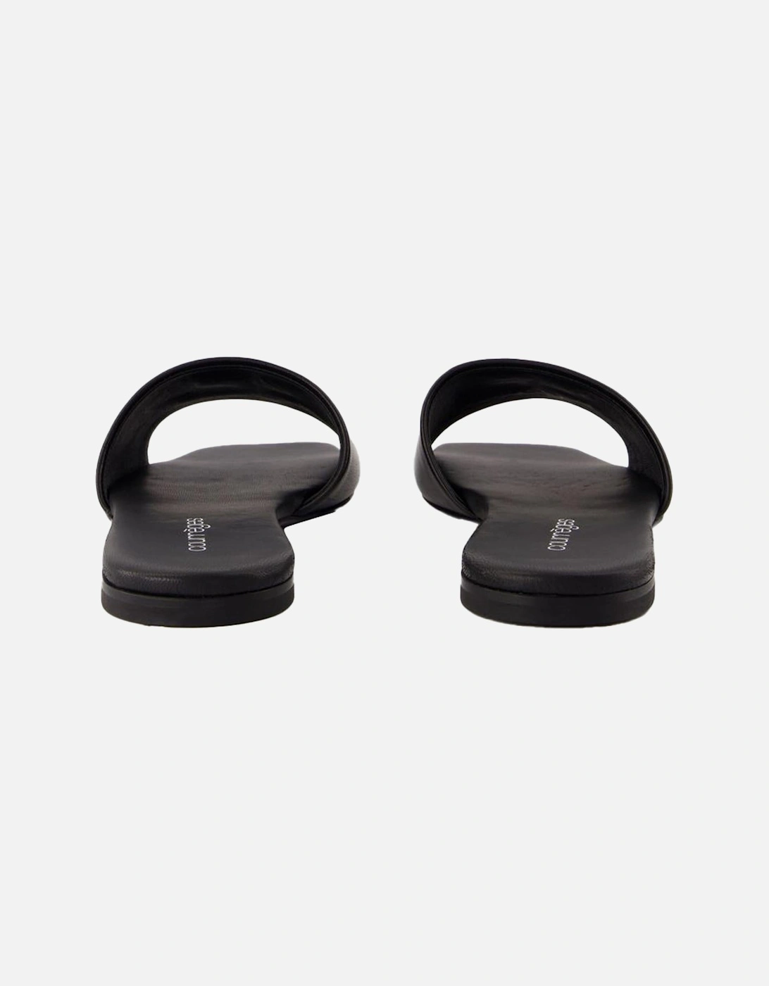 Leather Slides Embossed Logo