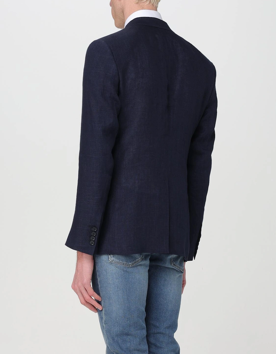 Linen Blazer Notch Lapel