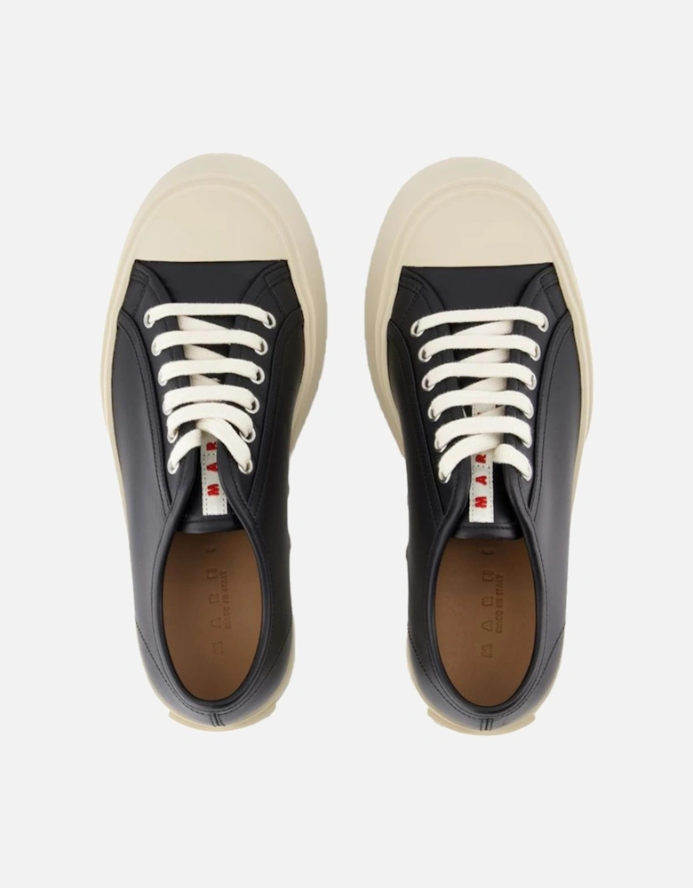 Laced Up Leather Sneakers