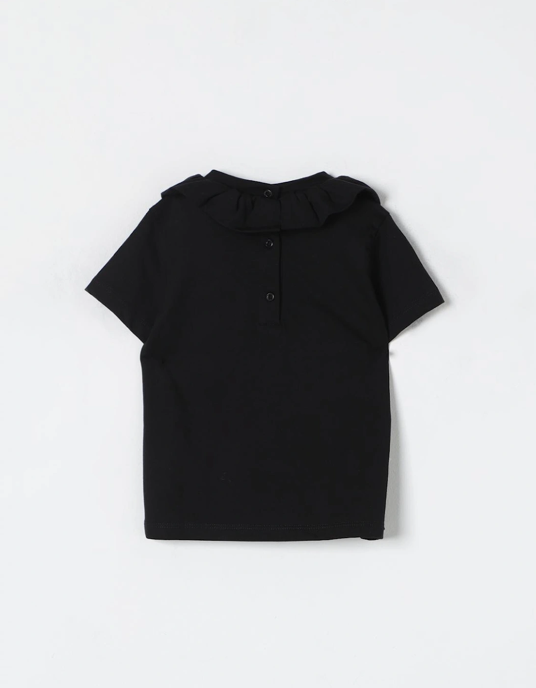 Girls Ruffled Collar Logo TShirt
