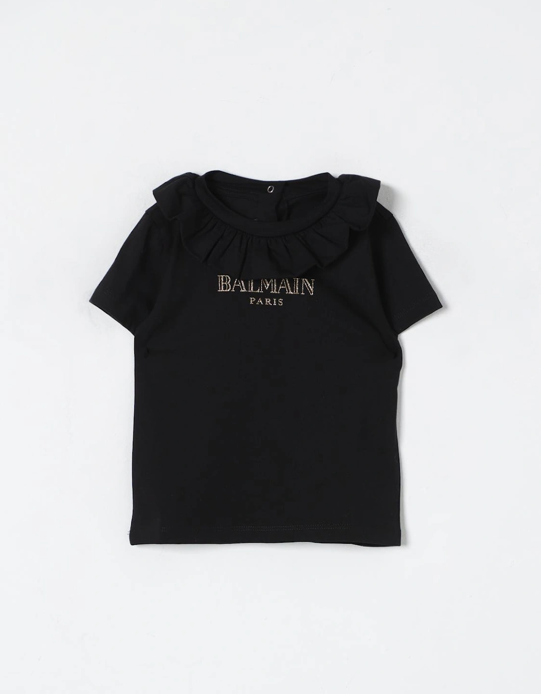 Girls Ruffled Collar Logo TShirt, 4 of 3