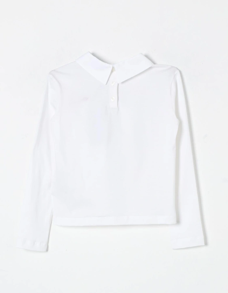 Girls Long Sleeve Collared Top