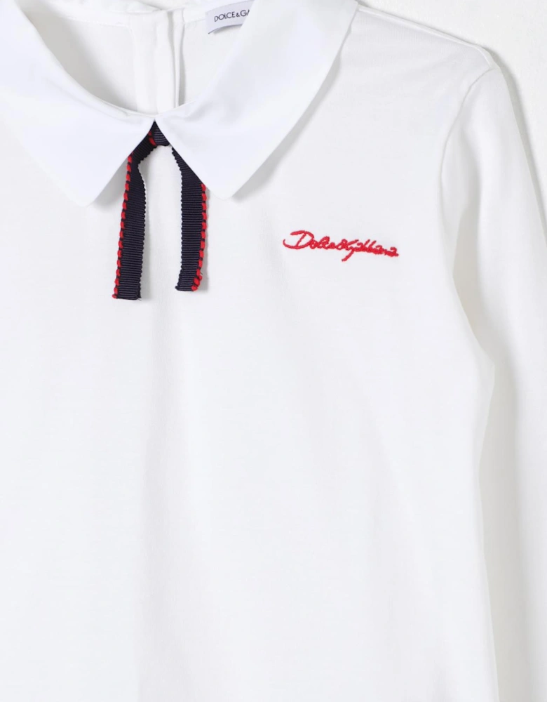Girls Long Sleeve Collared Top