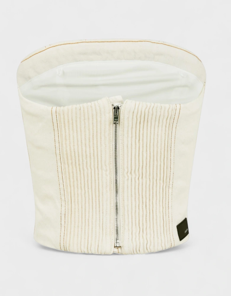 Ma Bustier Bandeau Top Alabaster