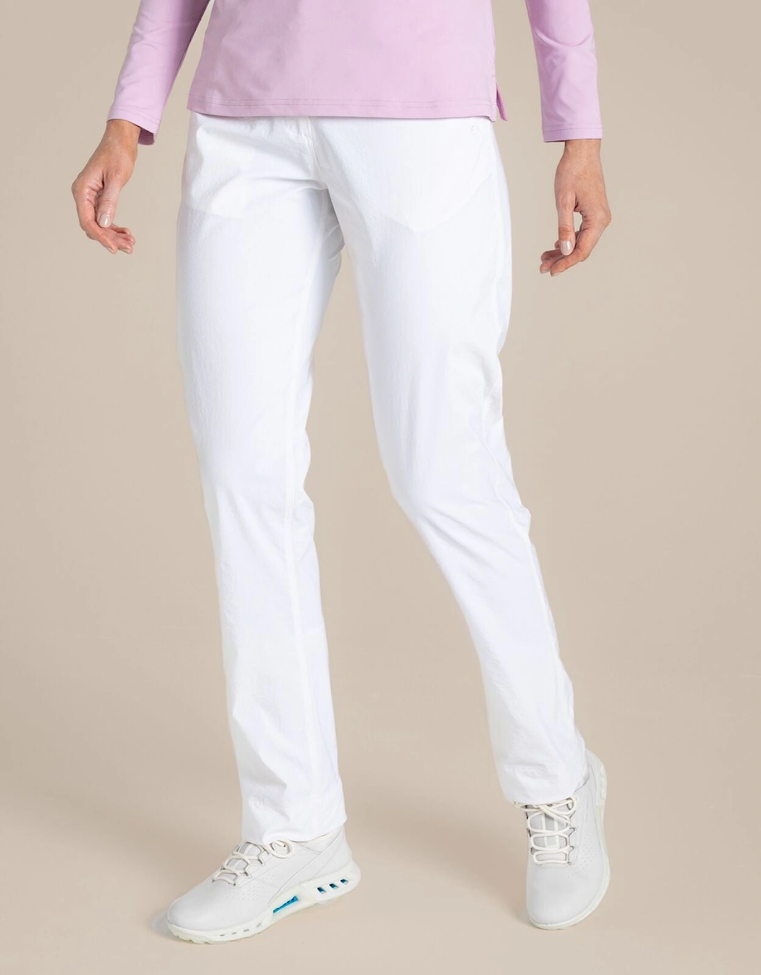 Craghoppers Women's White Nosilife Milla Golf Trousers - Size 16 R