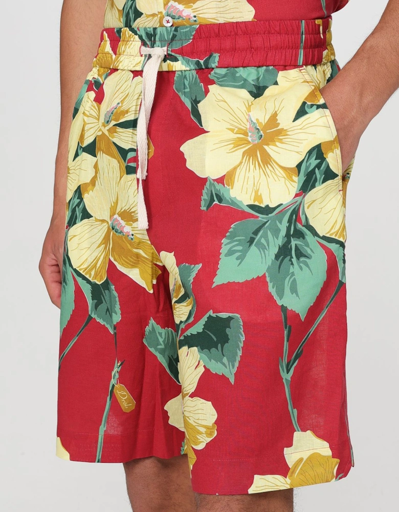 Floral Print Shorts Casual Summer