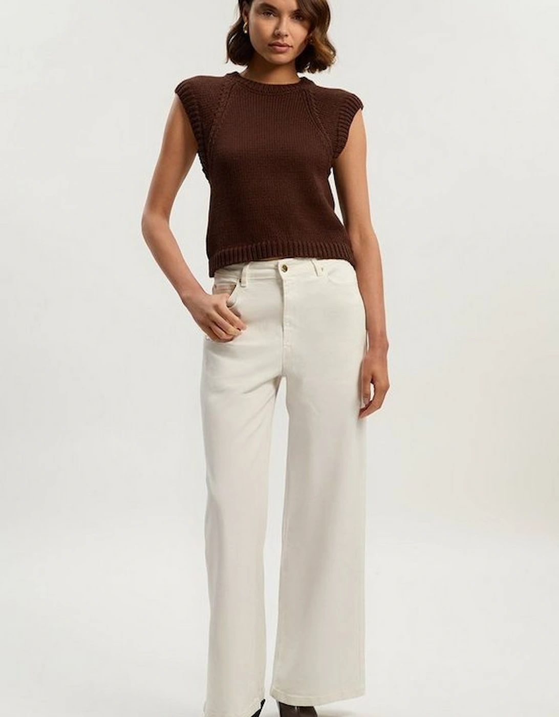 Stretch Denim Wide Leg Jean, 4 of 3