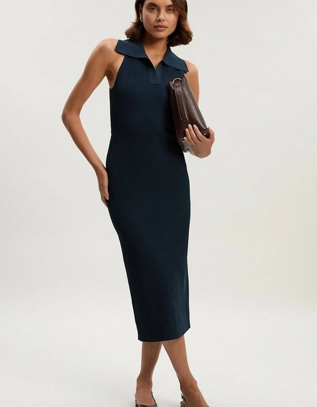 Ottoman Stitch Sleeveless Knitted Dress, 2 of 1