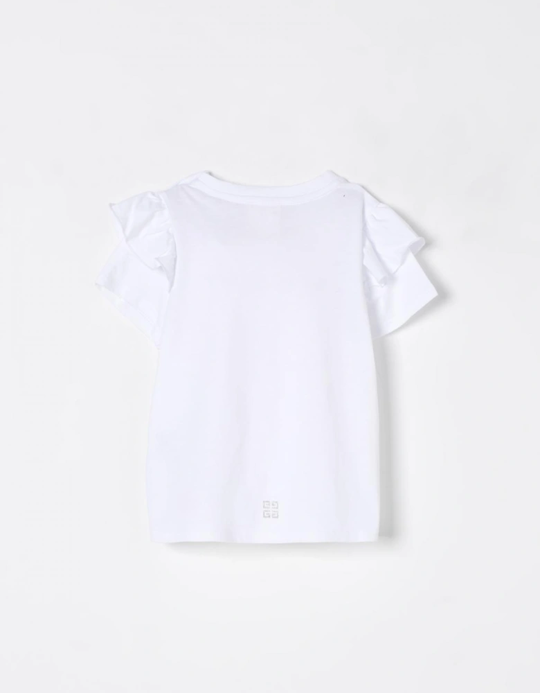 Baby RuffleSleeve Logo Tee