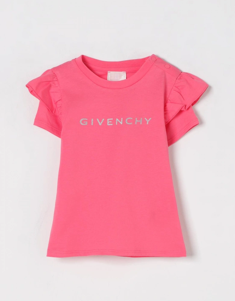 Baby RuffleSleeve Logo Tee