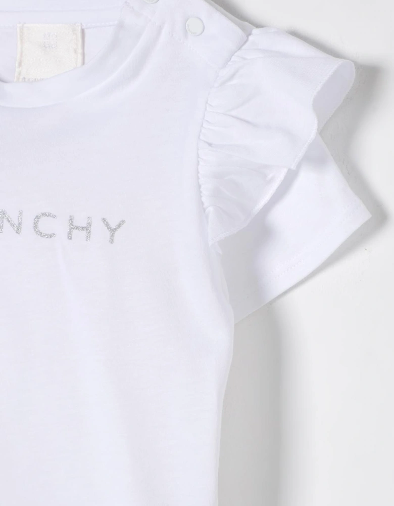 Baby RuffleSleeve Logo Tee