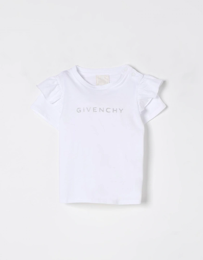 Baby RuffleSleeve Logo Tee