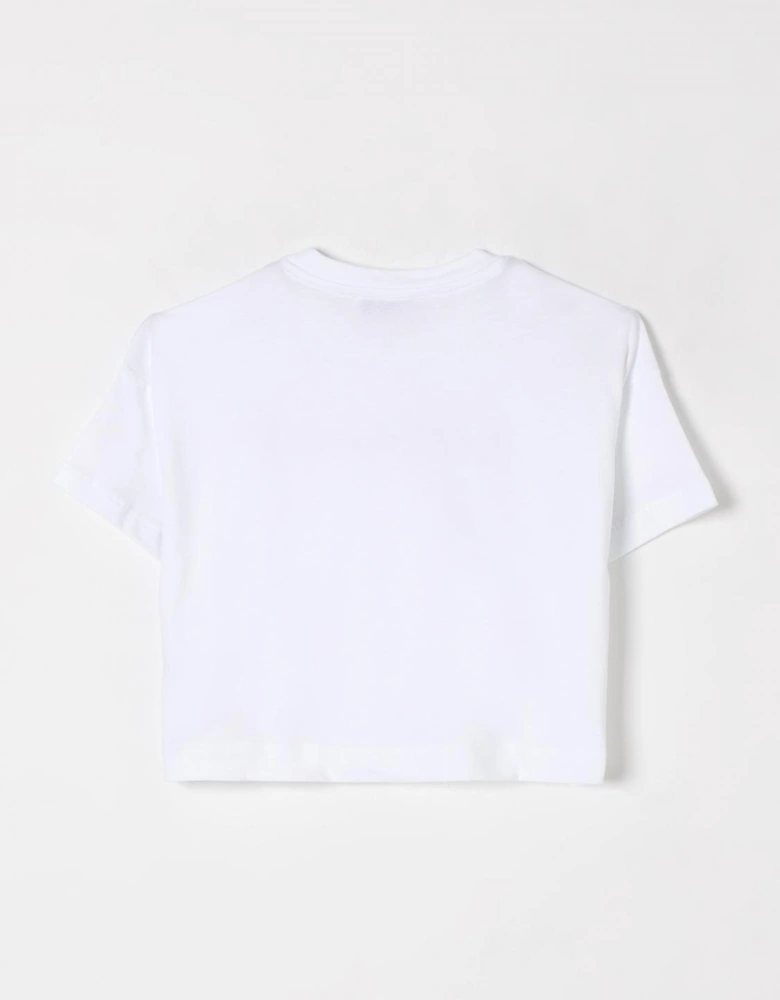 Kids Cropped TShirt Multicolor Logo