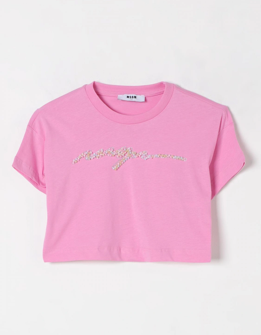 Kids Cropped TShirt Multicolor Logo