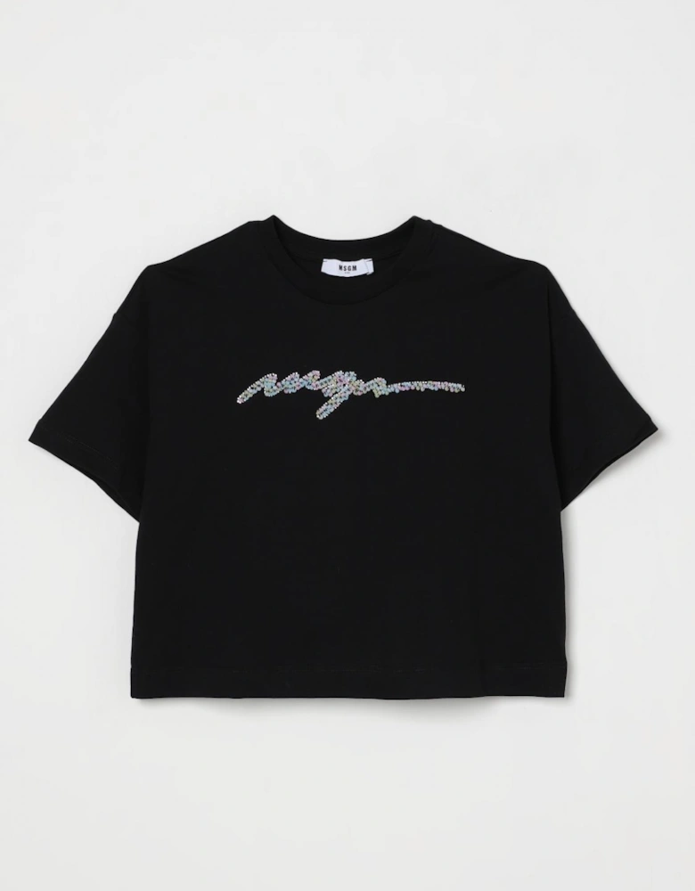 Kids Cropped TShirt Multicolor Logo