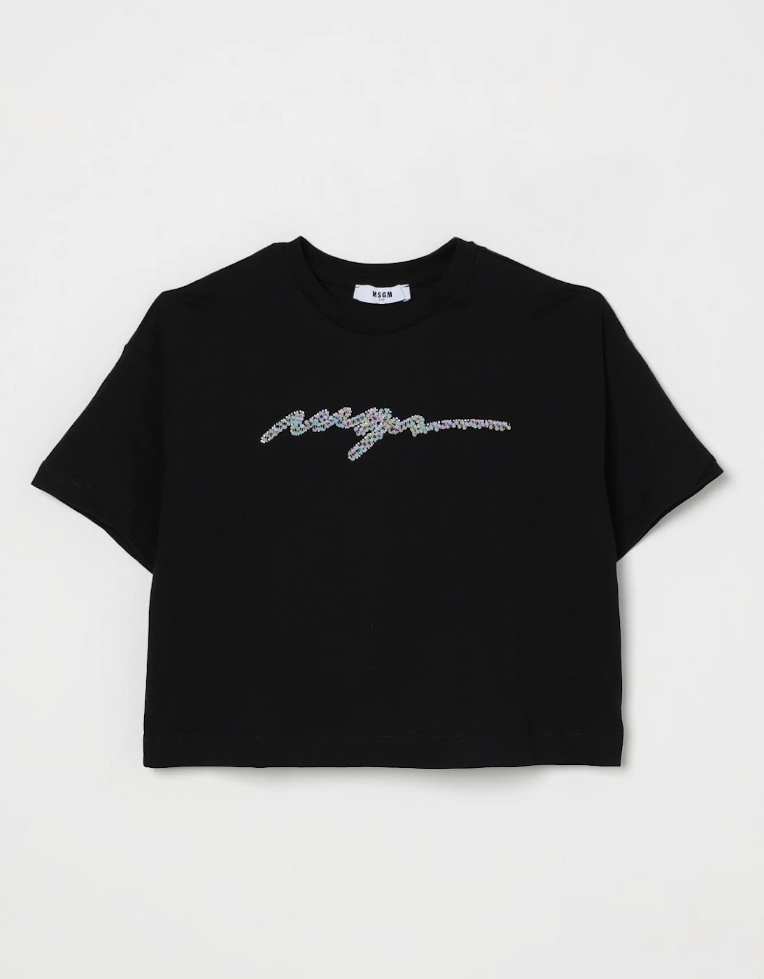 Kids Cropped TShirt Multicolor Logo