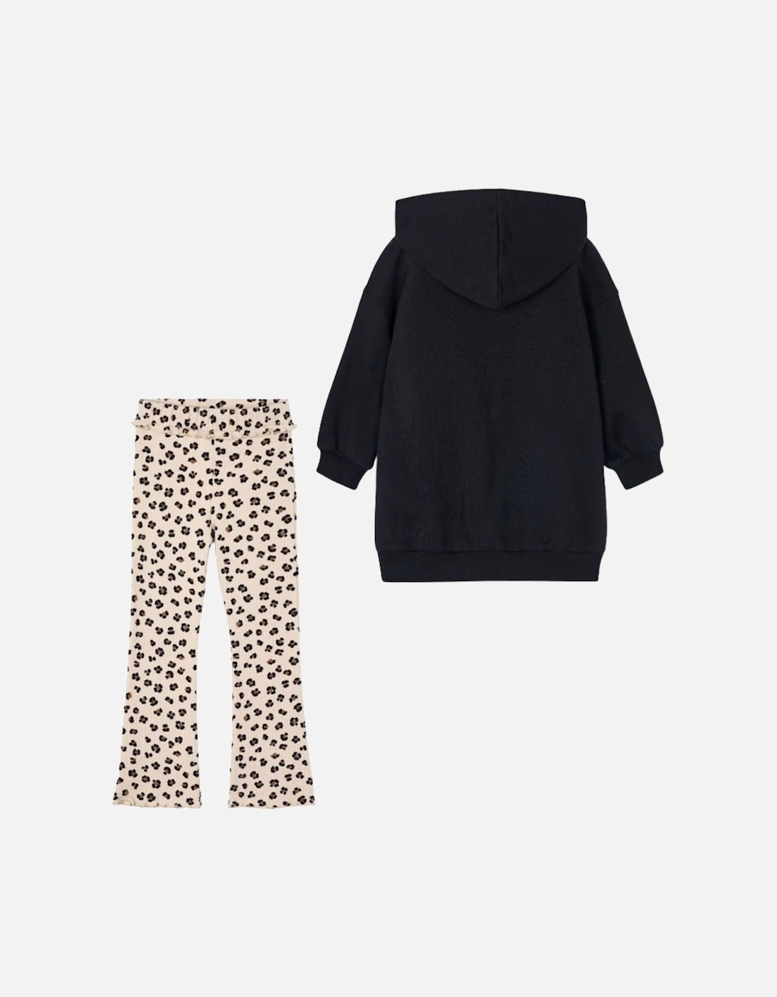 GIRLS BLACK HOODY/LEGGINGS SET 4.928