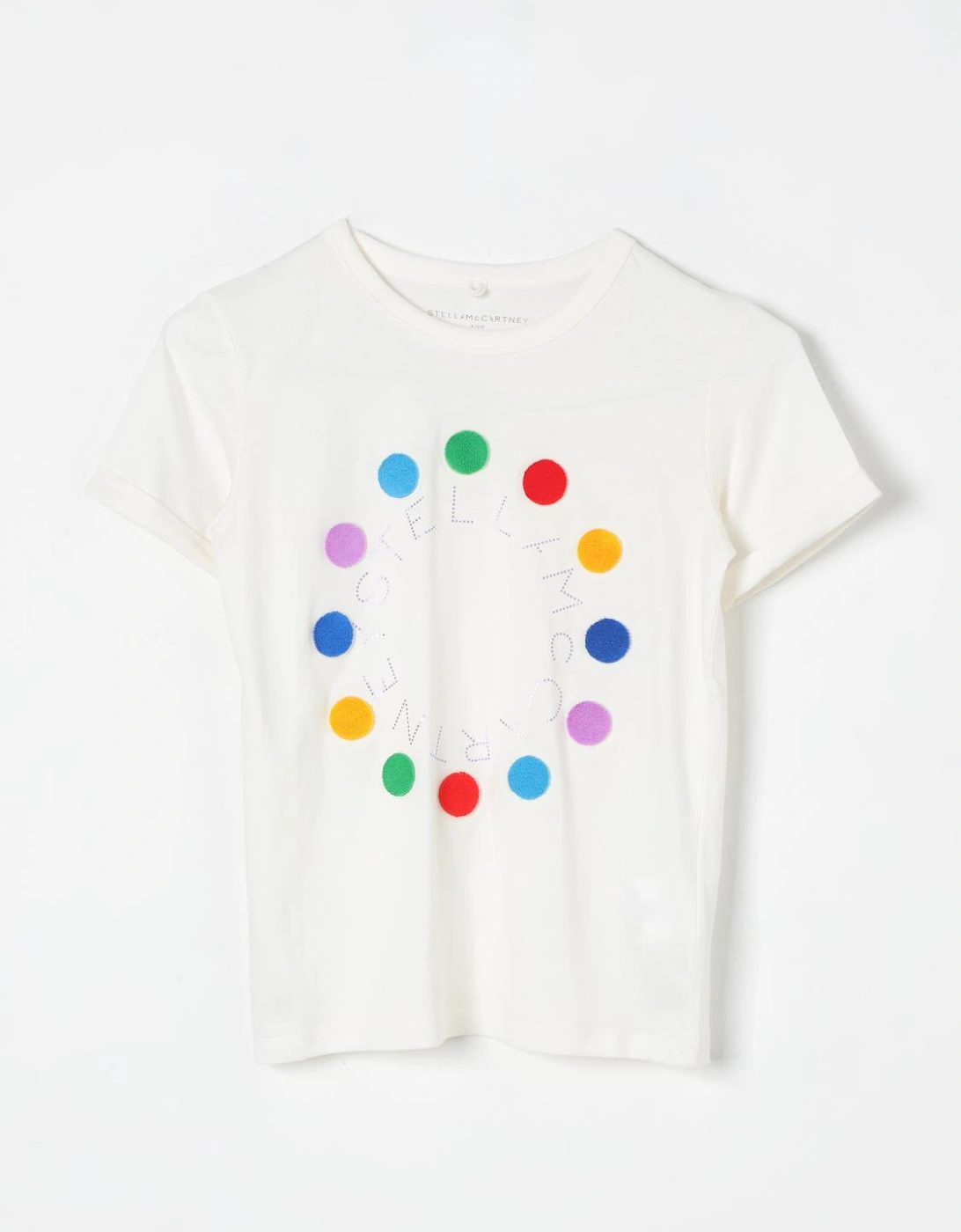 Kids Rainbow Dot Organic Cotton Tee, 4 of 3