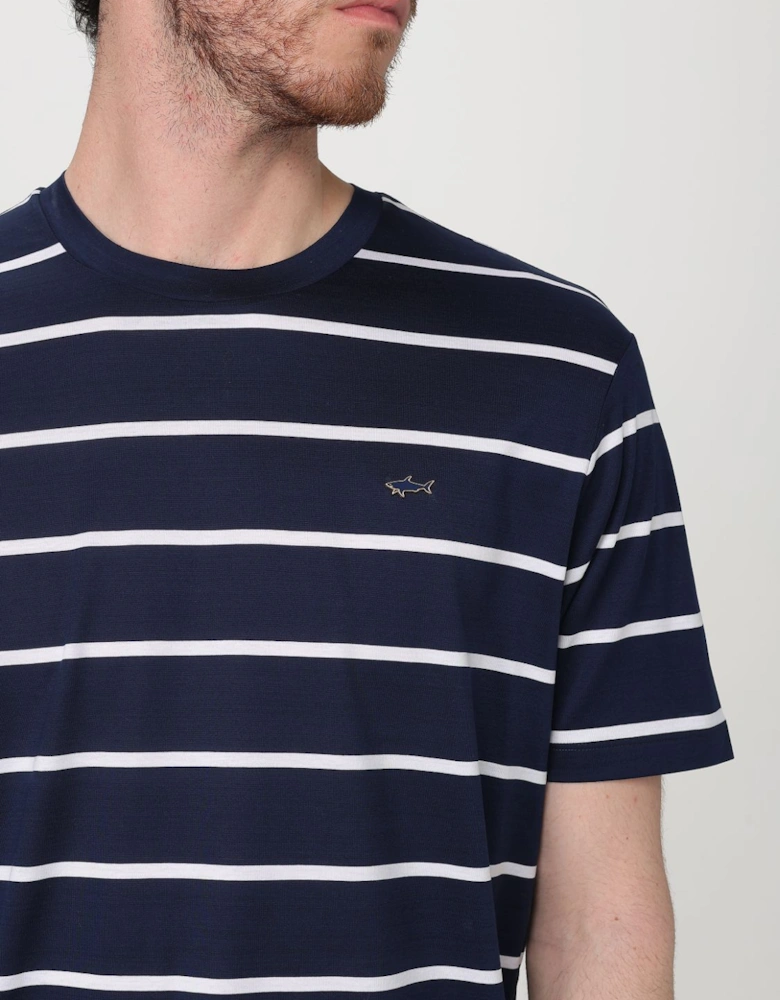 Striped Cotton Jersey T-Shirt Casual Comfortable Style