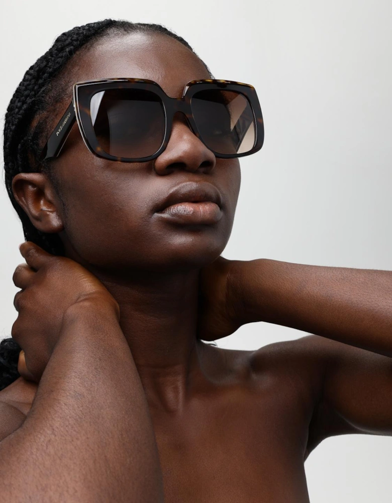 Square Sunglasses Multicolored Temples