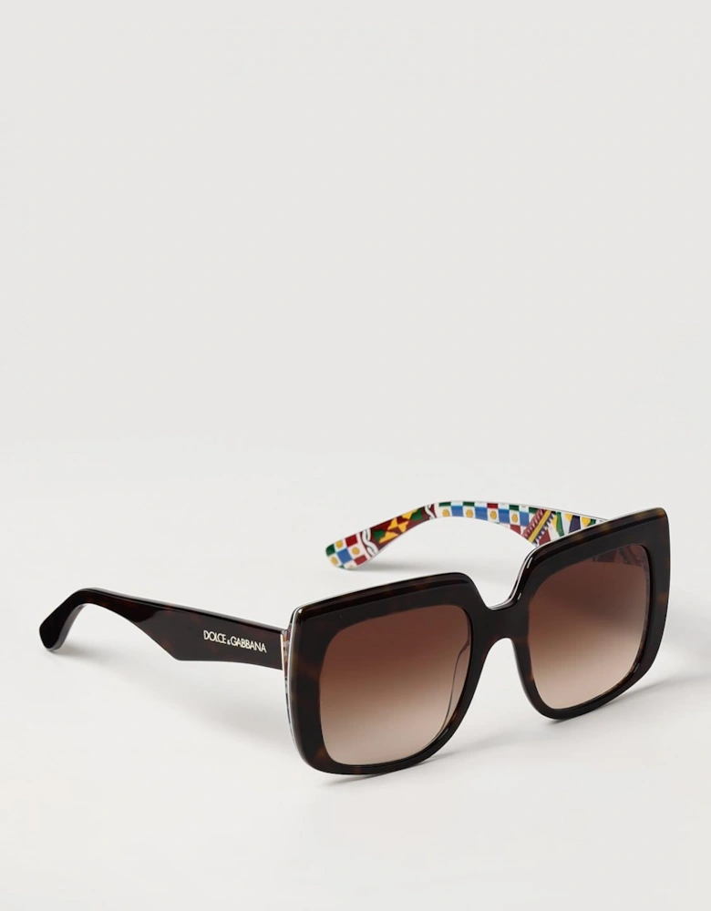 Square Sunglasses Multicolored Temples