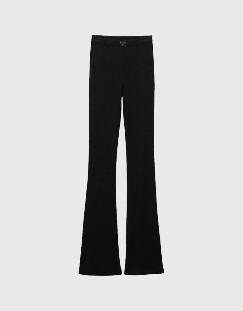 Ribbed Flare Pants