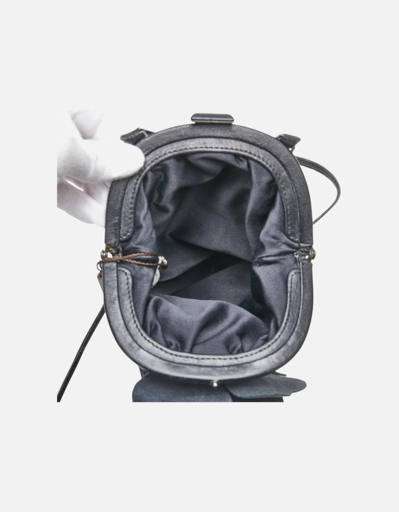 Leather Flower Crossbody Shoulder Bag