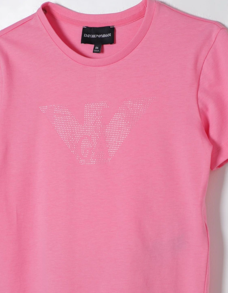 Girls Short Sleeve Crew Neck TShirt