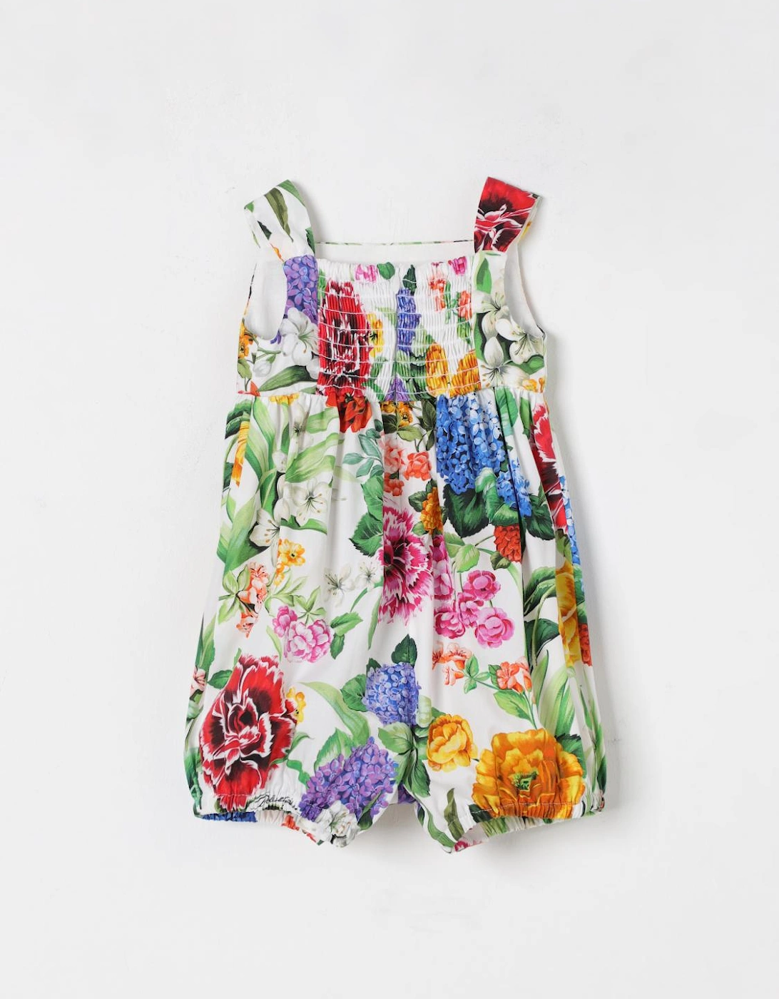 Floral Romper Bow Detail