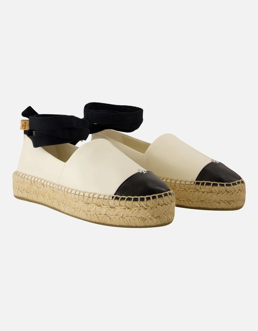 Cap Toe Leather Espadrilles